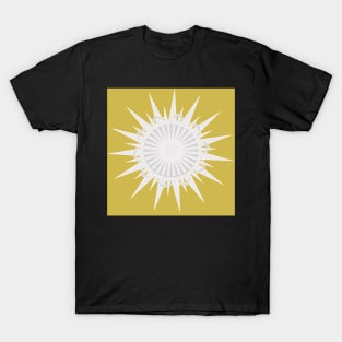 Golden Sun Pattern T-Shirt